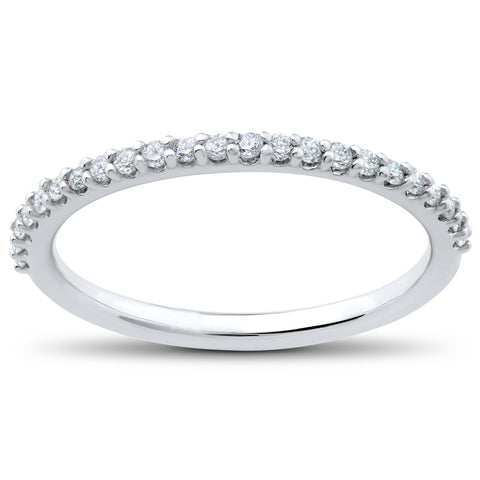 GVS .25Ct Lab Grown 100% Diamond Wedding Ring in 14k White, Yellow, or Rose Gold
