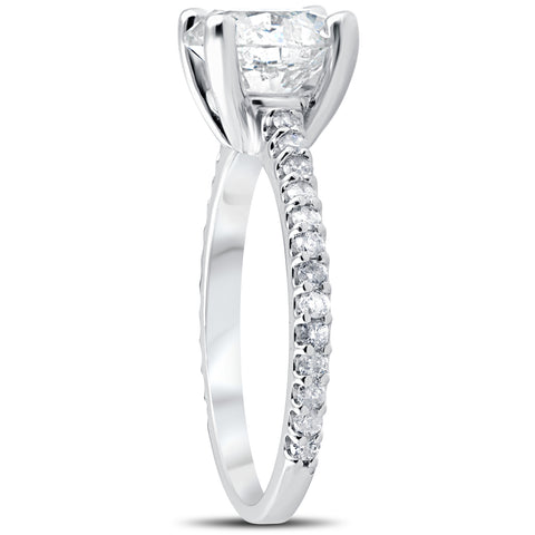 2 1/3 cttw Diamond Engagement Ring Solitaire Round Brilliant Cut 14k White Gold