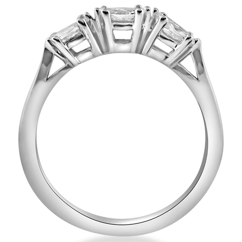 1/3ct Marquise Three Diamond Wedding Ring Womens Anniversary Stackable 14k Gold