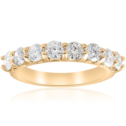 1 5/8ct U Prong Diamond Wedding Ring 14k Yellow Gold