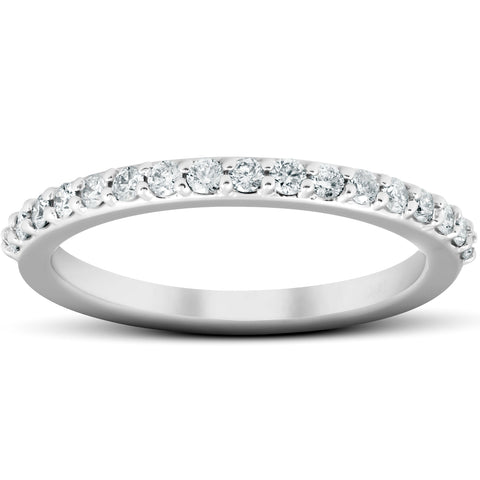 1/4Ct Diamond Ring Matching Guard Engagement Band 14k White Gold