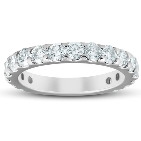 1.90 Ct Diamond Wedding Ring 10k White Gold