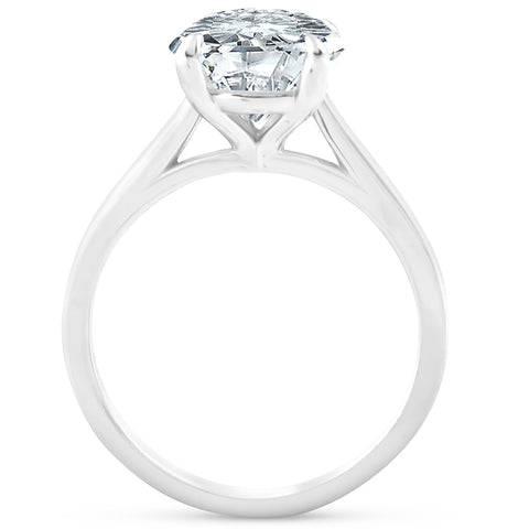 2 Ct Diamond Solitaire Engagement Ring 14k White Gold Cathedral Mount