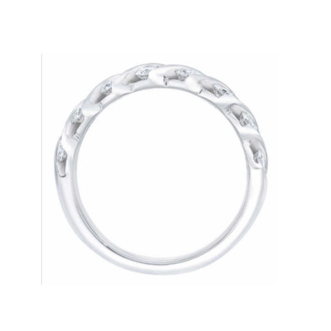 Platinum 1 1/2ct Diamond Wedding Multi-Row Anniversary Ring