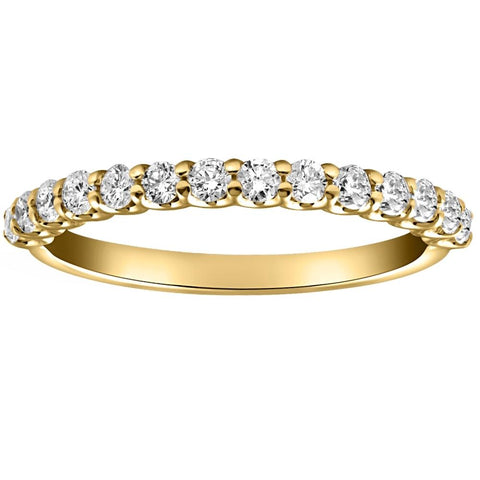 1/4Ct Diamond U Prong Ring in 10k White or Yellow Gold