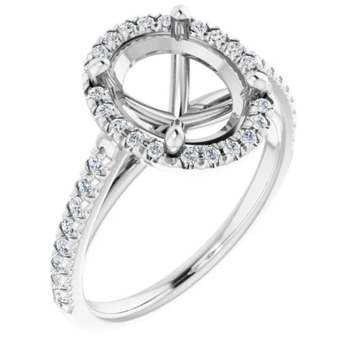 Madelyn Halo Lab Grown Diamond Ring Setting