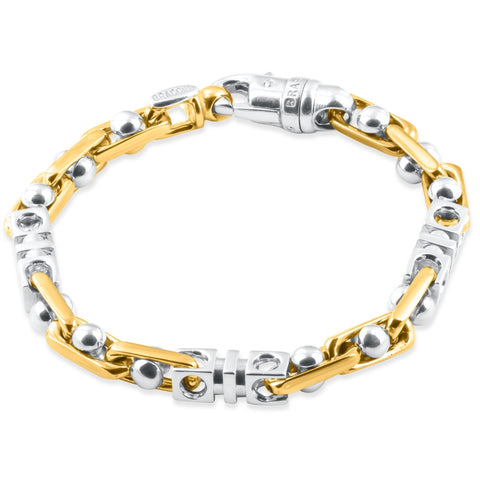 Men's Link 14k Gold (53gram) or Platinum (85gram) 7.5mm Bracelet 8.5"