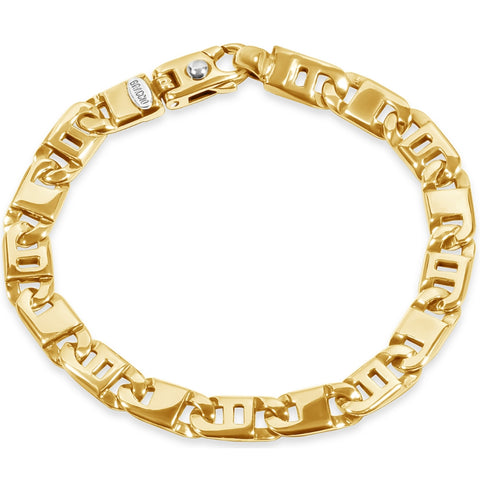 Men's Marine Link 14k Gold (37gram) or Platinum (60gram) 8.5mm Bracelet 8.5"