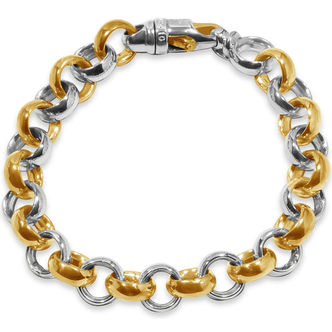 Men's Rolo Link 14k Gold (59gram) or Platinum (96gram) 11.5mm Bracelet 8.5"