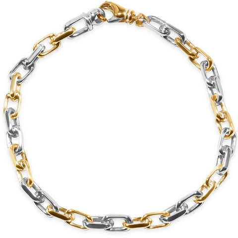 Men's Link 14k Gold (26gram) or Platinum (42gram) 5.5mm Bracelet 8.5"