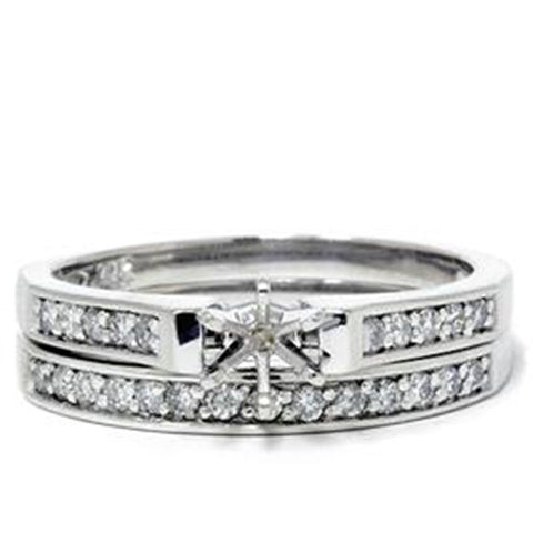 Platinum 1/3ct Diamond Engagement Wedding Ring Setting Semi Mount Set
