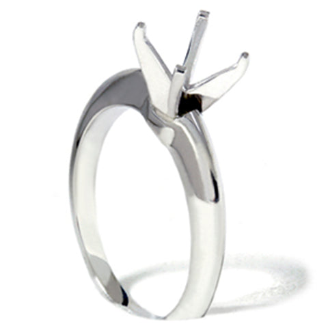 Knife Edge Solitaire Engagement Ring Setting Mount 14K