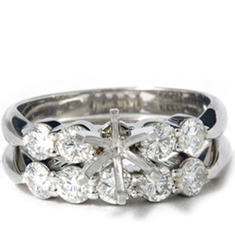 1 1/5ct Diamond Engagement Ring Setting Mount