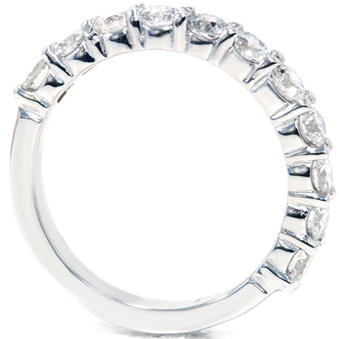 1 5/8ct Diamond Half Eternity Ring 14K White Gold