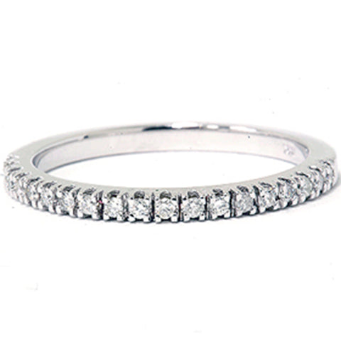 1/6ct Diamond Wedding Ring 14K White Gold