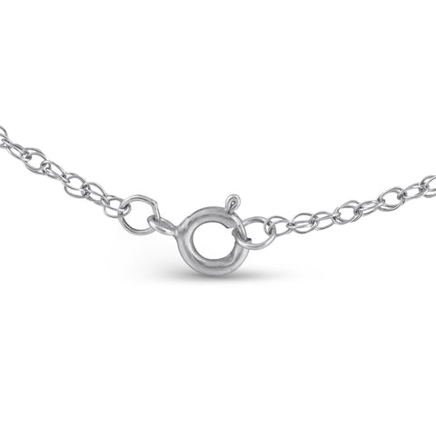 Designer VS 5/8 Ct Halo Diamond Pendant 14k White Gold Lab Grown Necklace 18"