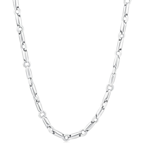 Men's 14k Gold (69gram) or Platinum (129gram) 6.5mm Link Chain Necklace 24"