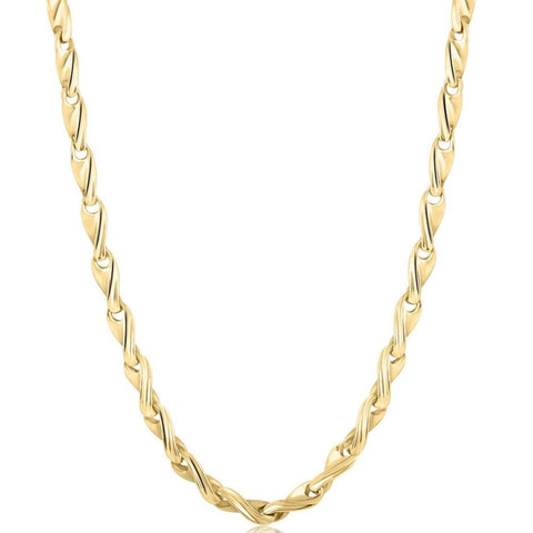 Solid 14k Yellow Gold Men's 22" Chain Necklace 49 Grams 4mm Thick