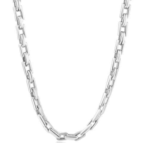 Men's 14k Gold (80gram) or Platinum (150gram) 6.5mm Link Chain Necklace 24"