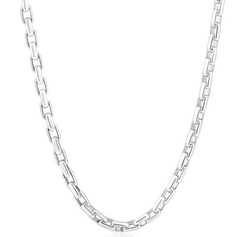 Men's 14k Gold (53gram) or Platinum (99gram) 5mm Link Chain Necklace 22"