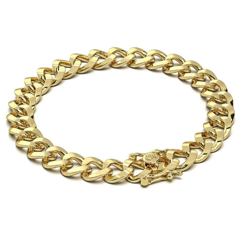 Solid White or Yellow Gold 6-mm Cuban Link Chain Bracelet 17.7 Grams