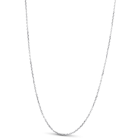 14k White Gold 18" Chain With Lobster Clasp 1.6 grams