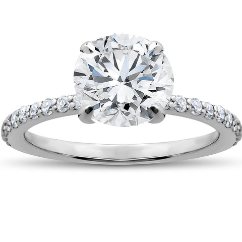 GVS 1 3/4Ct 100% Diamond Sophia Engagement Ring 14k White Gold Lab Grown