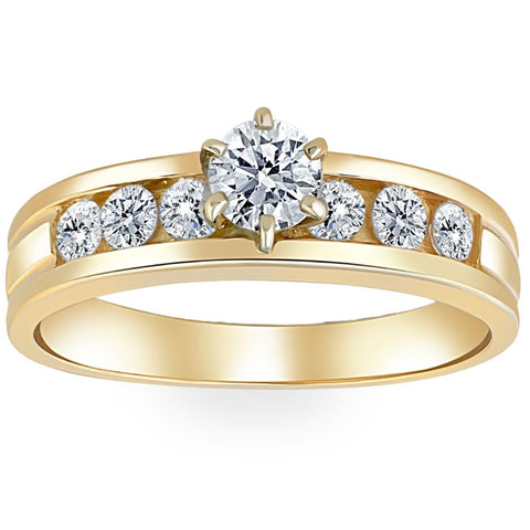 3/4ct Diamond Engagement Ring 14K Yellow Gold