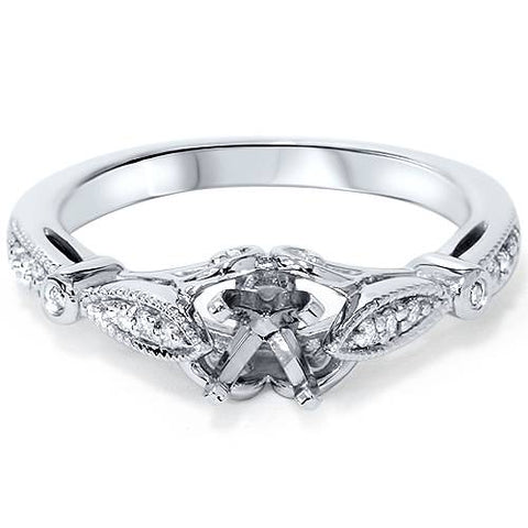 1/10ct Diamond Engagement Setting Platinum