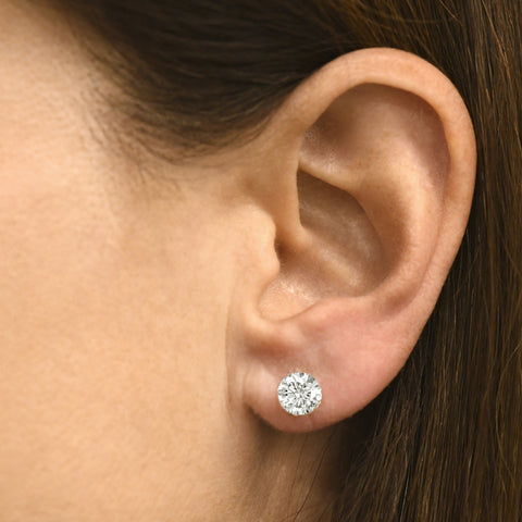 Diamond Stud Earrings 2 ct. t.w. in 14k White Gold Bliss Diamond