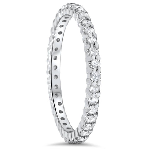 3/4ct Diamond Eternity Ring 14K White Gold