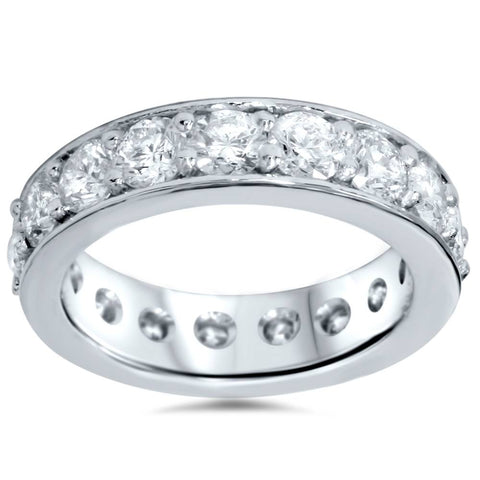 3ct Diamond Eternity Ring 14K White Gold