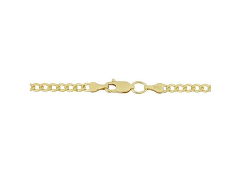 14k Yellow Gold Filled 3.2mm High Polish Miami Cuban Curb Link Chain Necklace