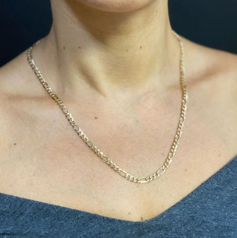 14k Yellow Gold-filled Figaro Link Chain Necklace
