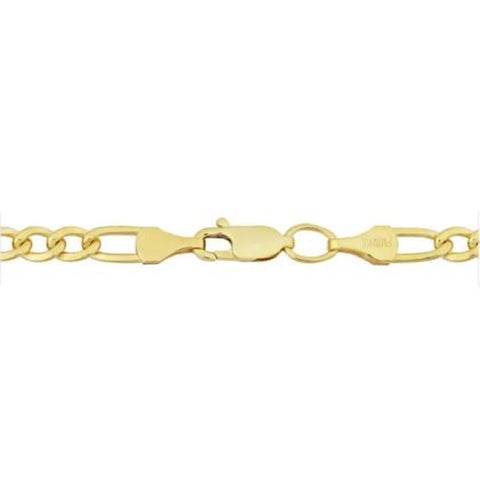 14k Yellow Gold-filled Figaro Link Bracelet (8.5 inch)