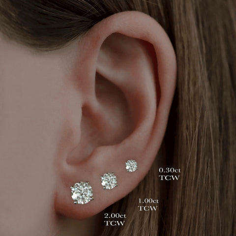 Fancy American Diamond Earrings Studs For Women Combo Pack Of 3