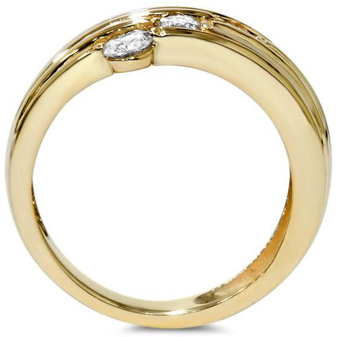 14k Gold 1/2ct Fancy Womens Right Hand Diamond Ring