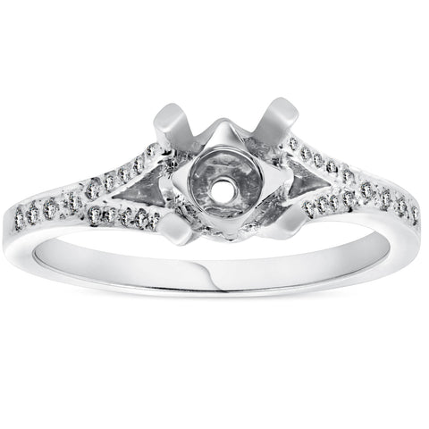 1/5ct Split Shank Diamond Mount Engagement Ring Setting