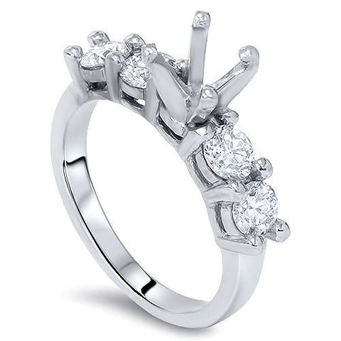 1 5/8ct 14K Diamond Semi Mount Engagement Ring Setting