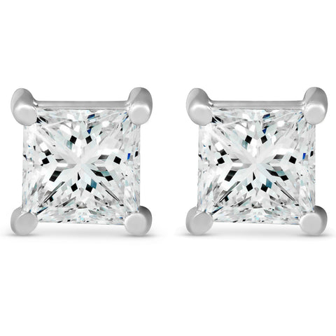 2 1/4 ct TDW Diamond Screw Back Studs 14K White Gold – Bliss Diamond