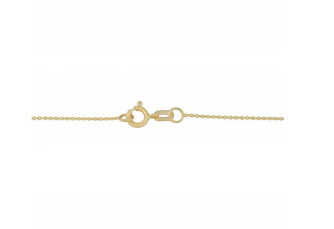14k Yellow Gold 0.7 millimeters Cable Necklace (18 inches)