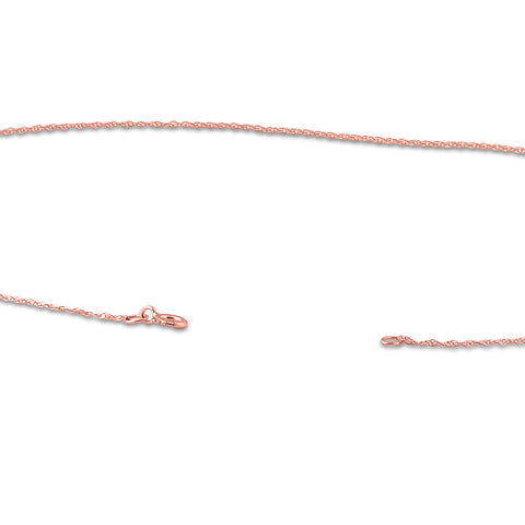 1/2 Ct Lab Grown Solitaire Round Cut Diamond Pendant 14k Rose Gold Necklace