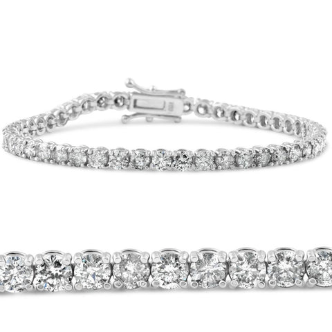 1ct tw NewBorn Lab Created Diamond Tennis Bracelet in 14K White Gold  JTD22-0039 - Ramsey's Diamond Jewelers