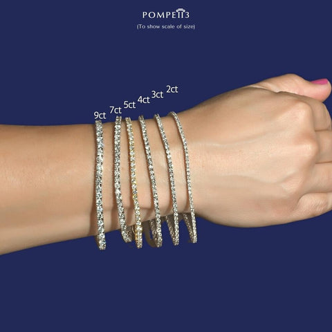 5.45 Ct Pear-cut Diamond Tennis Bracelet F VS - OROGEM Jewelers