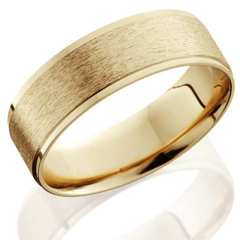 Mens 14K Gold 6mm Comfort Fit Wedding Ring Band New