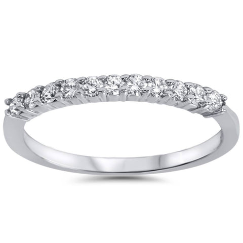 1/4ct Diamond Wedding Ring 14K White Gold