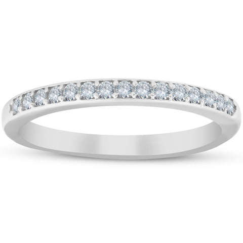 1/4ct Diamond Wedding Ring 10k White Gold