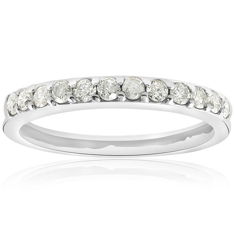 1/2ct Diamond Wedding Ring White Gold Anniversary 14k Band Round Solitaire