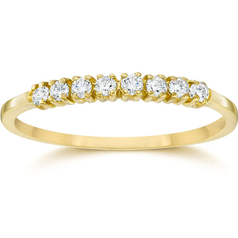 Diamond Wedding Ring 10K Yellow Gold
