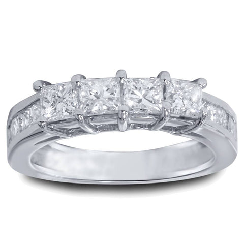 1 1/4ct Princess Cut Diamond Wedding Anniversary Ring